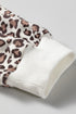 Coordinated Leopard Print Embroidery Details Pant Set