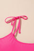 Tie Shoulder Strap Relaxed Fit Two Piece Tankini Set