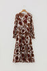 Floral Puff Sleeve Smocked Bodice Maxi Dress