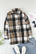 Exclusive Casual Print Buttoned Plaid Shacket