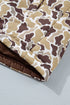 Camouflage Quilted Metal Button Collared Puffer Coat