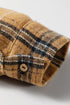 Plaid Button Up Long Sleeve Shift Silhouette Shacket
