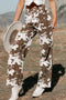 Abstract Pattern Regular Fit Full Length Western Jeans