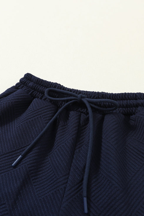 Ultra Loose Textured Slouchy Matching Pant Set