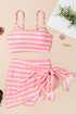Gingham Print High Waist Two Piece Bikini Set