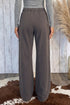 Cotton Elastic Waist Drawstring Tie Cargo Pants