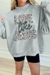 Camouflage Letter Print Faith Inspired Mock Neck Sweatshirt