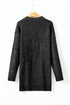 Long Sleeve Cable Knit Crew Neck Sweater Dress