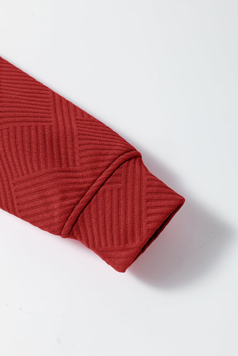 Ultra Loose Textured Slouchy Matching Pant Set