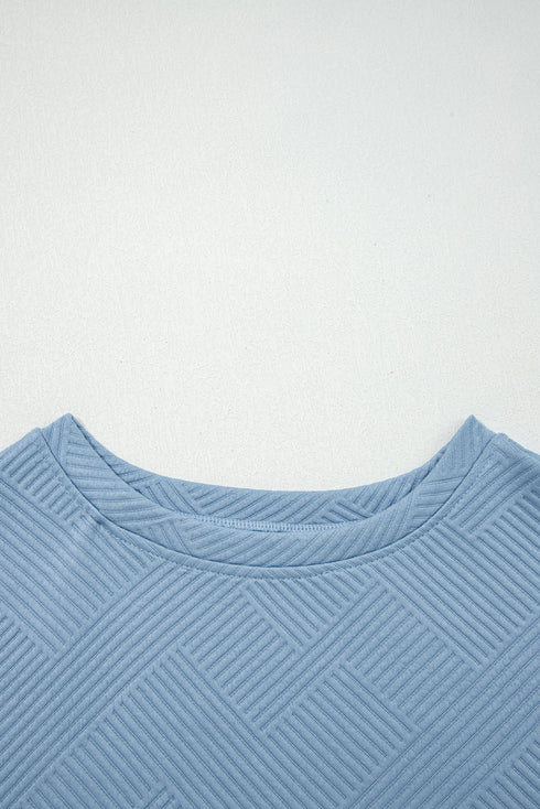 Ultra Loose Textured Slouchy Matching Pant Set