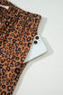 Leopard Print Long Sleeve Top Relaxed Pant Set