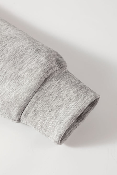 Zip Sailor Collar Pullover Athleisure Sweatpants Two Piece Pant Set