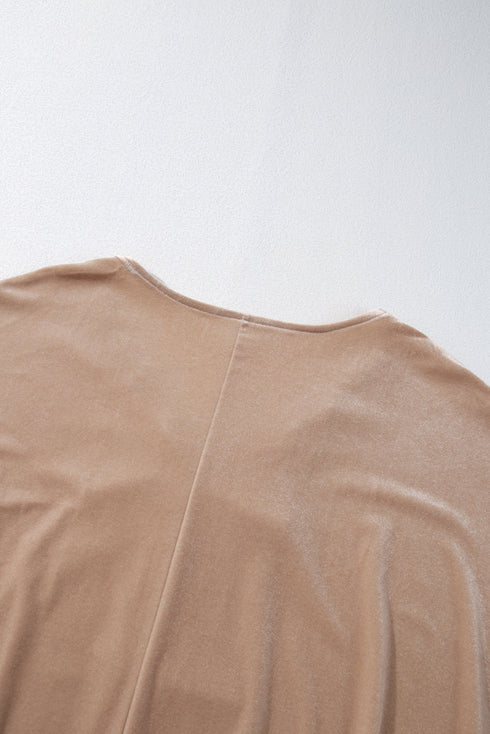 Plush Velvet Zipped Top And Jogger Pant Set