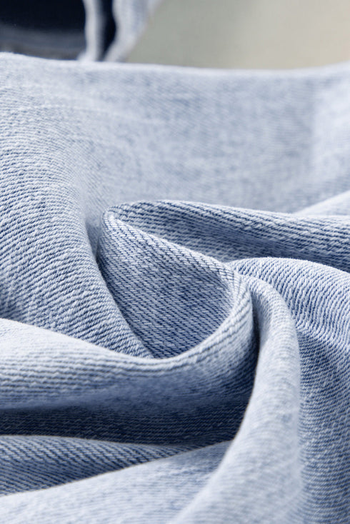 Casual Acid Wash Straight Leg Denim Jeans