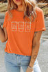 Embroidered Drinks Graphic Round Neck Statement Tee