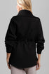 Half Zip Collar Drawstring Waist Pullover Sweatshirt