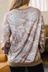 Polyester Elastane Camo Wwjd Graphic Slit Sweatshirt
