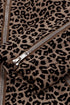 All Over Leopard Print Zipped Notch Collar Short Jacket