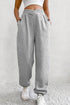 Crisscross Elastic Waist Pull On Athleisure Sweatpants