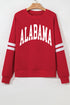 Polyester Cotton Alabama Letter Print Graphic Sweatshirt