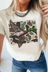 Camo Mallard Duck Western Short Sleeve Graphic Tee