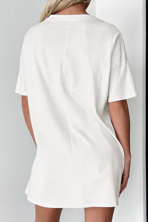 Bohemian Mallard Duck Applique Short Sleeve Graphic Tee