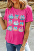 Floral Pumpkin Botanical Harvest Illustration Graphic Tee
