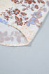 All Over Floral Print V Neck Long Sleeve Blouse