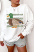 Polyester Cotton Western Duck Graphic Pullover Sweatshirt