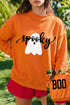Ghost Reversible Print Mock Neck Pullover Sweatshirt