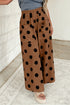 Polka Dot Wide Leg Elastic Waist Pants