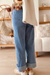Denim Side Seam Rivet Ankle Length Jeans