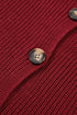 Oversized Fit Button Front Unpatterned Knit Cardigan