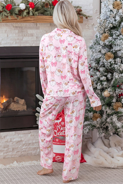 Abstract Print Full Length Long Sleeve Lounge Set