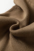 Western Ribbed Knit High Neck Sleeveless Waist Slim Fit Sweater Vest