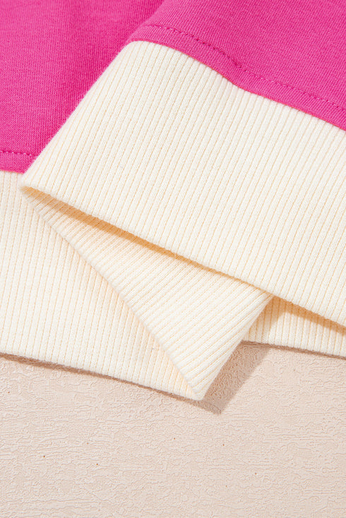 Contrast Trim Drop Shoulder Two Piece Skort Set