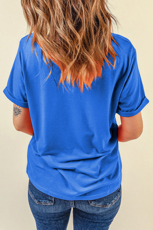 Leopard Bow Polka Dot Print Graphic Tee