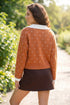 Peter Pan Collar Long Sleeve Knitwear Cardigan