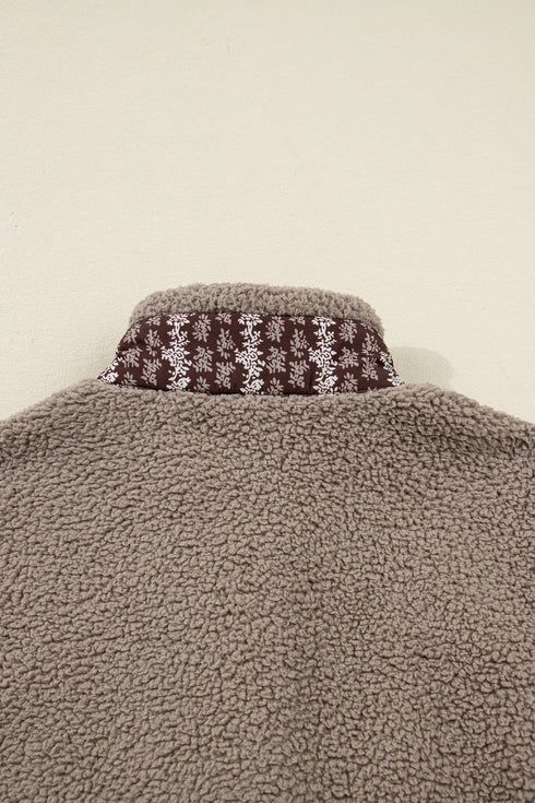 Exclusive Western Side Bow Sherpa Fleece Vest