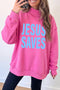 Polyester Jesus Saves Graphic Mock Neck Sweatshirt