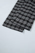 Frenchy Plaid Pattern Drawstring Waist Wide Leg Pants