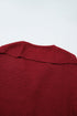 Oversized Fit Button Front Unpatterned Knit Cardigan