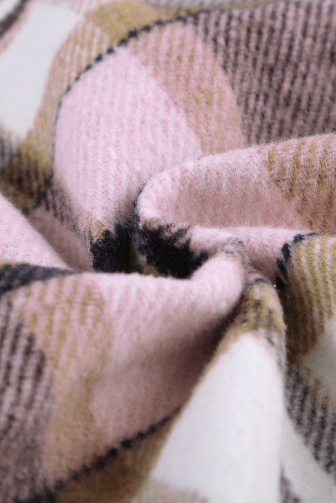 Relaxed Fit Brushed Plaid Button Down Shirt