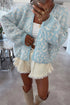 Leopard Print V Neck Long Sleeve Relaxed Knit Cardigan