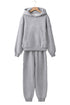Heavyweight Fleece Hoodie And Seamed Jogger Set
