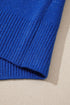 Polyester Polyamide Drop Shoulder Long Sleeve Sweater
