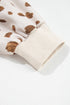 Leopard Print Dropped Shoulder Round Neck Sweatshirt