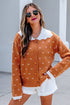 Peter Pan Collar Long Sleeve Knitwear Cardigan