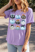 Pumpkin Printed Graphic Relaxed Silhouette Statement Tee