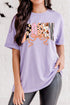 Spooky Letter Print Round Neck Graphic Tee